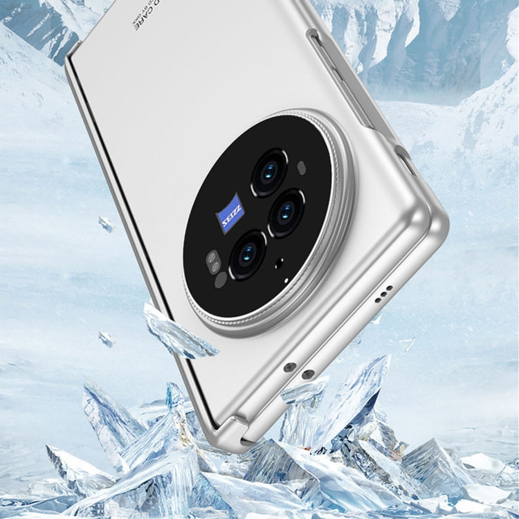 For vivo X Fold3 GKK Integrated Magnetic Folding Hinge All-inclusive Phone Case(Silver) by GKK