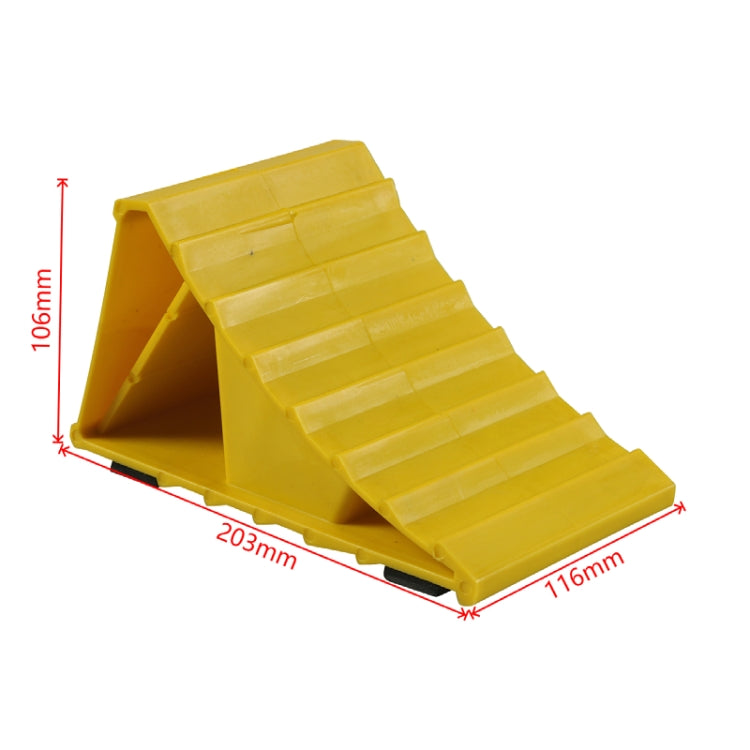 Portable Car Tire Anti-slip Block(Yellow) by buy2fix