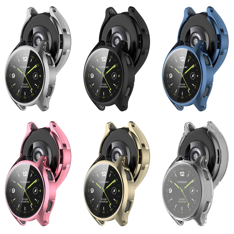 For Xiaomi Watch 2 Full Coverage TPU Electroplated Watch Protective Case(Pink) by buy2fix