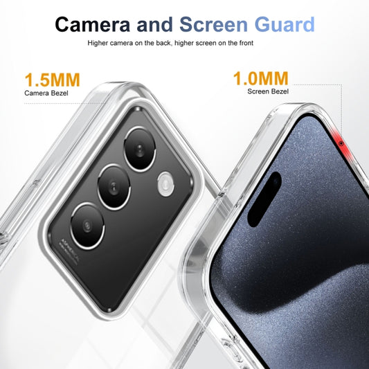 For vivo Y100 IDN 2024 Anti-slip Clear Acrylic Hybrid TPU Phone Case(Transparent) by buy2fix