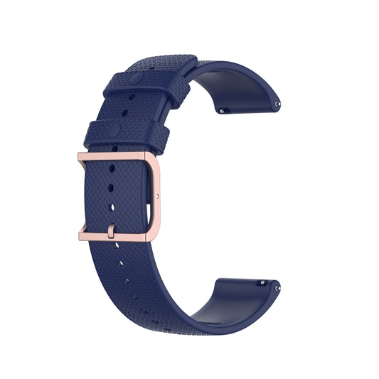 For Polar Ignite 20mm Dot Texture Watch Band(Midnight Blue) by buy2fix