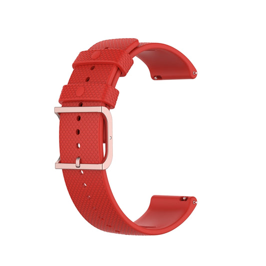 For Polar Ignite 20mm Dot Texture Watch Band(Red) by buy2fix