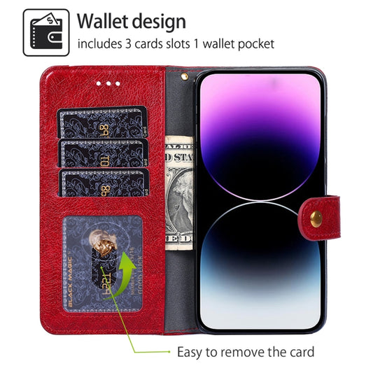 For Motorola Moto G Play 4G 2024 Zipper Bag Leather Phone Case(Red) by buy2fix