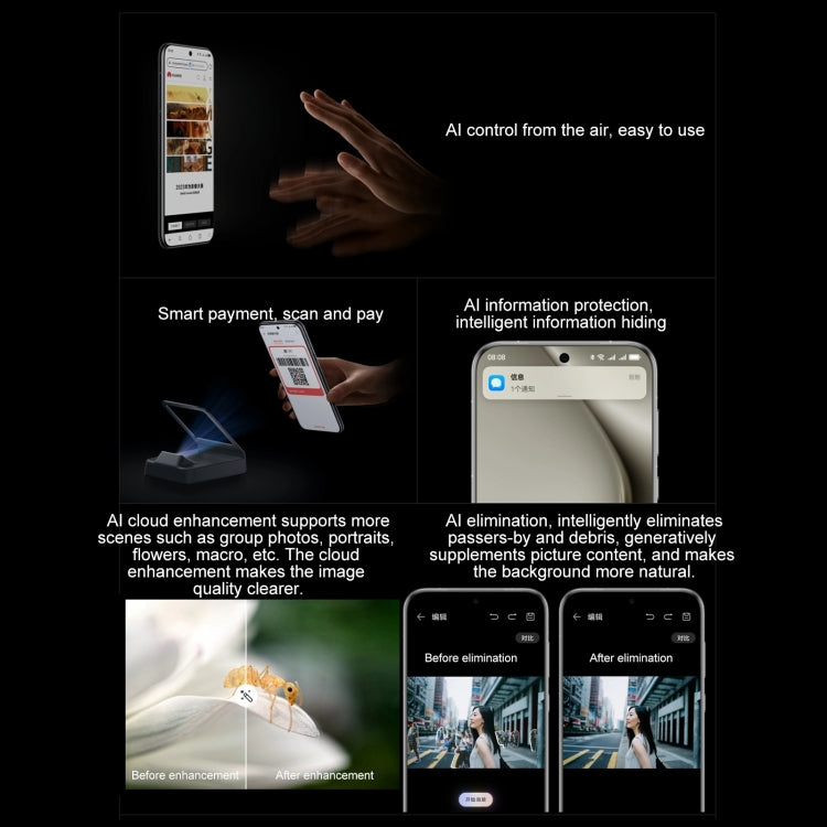 HUAWEI Pura 70 Pro+, 16GB+1TB, Screen Fingerprint Identification, 6.8 inch HarmonyOS 4.2 Kirin 9010 Octa Core up to 2.3GHz, NFC, OTG, Not Support Google Play(White) by Huawei