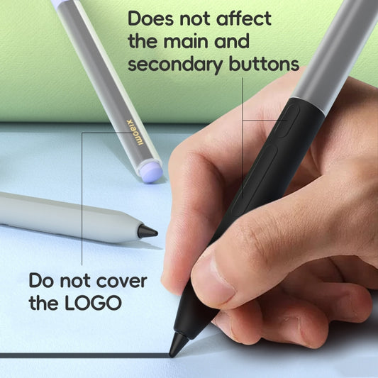 For Xiaomi Focus Pen III Stylus Pen Jelly Style Translucent Silicone Protective Case(White) by buy2fix