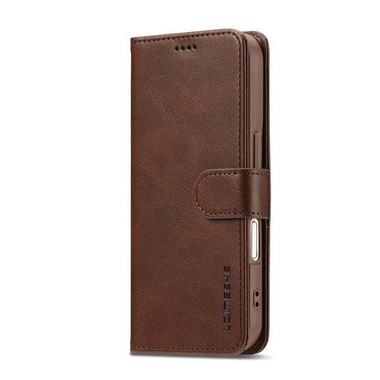 LC.IMEEKE Calf Texture Horizontal Flip Leather Case For iPhone 17(Brown) - iPhone 17 Cases by LC.IMEEKE | Online Shopping UK | buy2fix