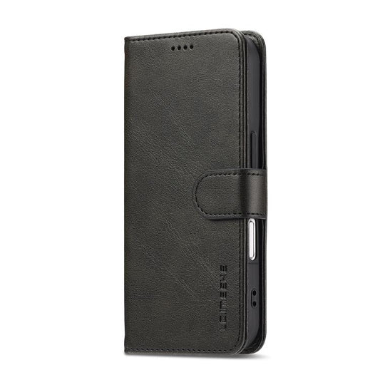 LC.IMEEKE Calf Texture Horizontal Flip Leather Case For iPhone 17(Black) - iPhone 17 Cases by LC.IMEEKE | Online Shopping UK | buy2fix