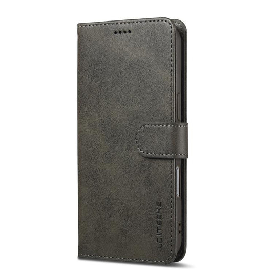 LC.IMEEKE Calf Texture Horizontal Flip Leather Case For iPhone Air(Grey) - iPhone Air Cases by LC.IMEEKE | Online Shopping UK | buy2fix