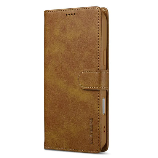 LC.IMEEKE Calf Texture Horizontal Flip Leather Case For iPhone 17 Pro(Yellow) - iPhone 17 Pro Cases by LC.IMEEKE | Online Shopping UK | buy2fix