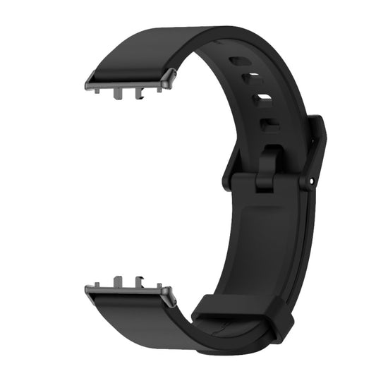 For Samsung Galaxy Fit 3 Mijobs Silicone Watch Band(Black) by MIJOBS