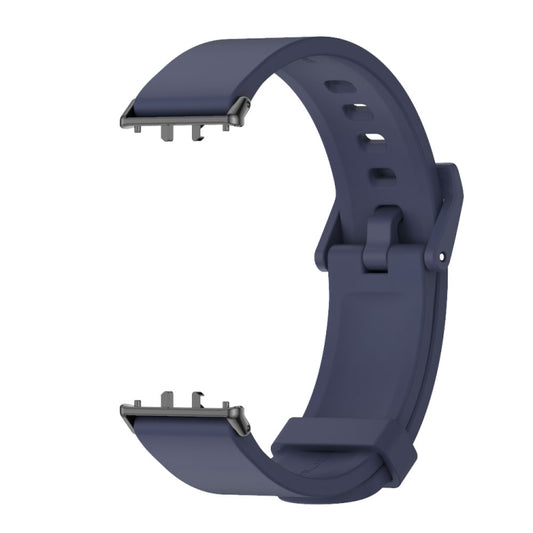 For Samsung Galaxy Fit 3 Mijobs Silicone Watch Band(Midnight Blue+Black) by MIJOBS