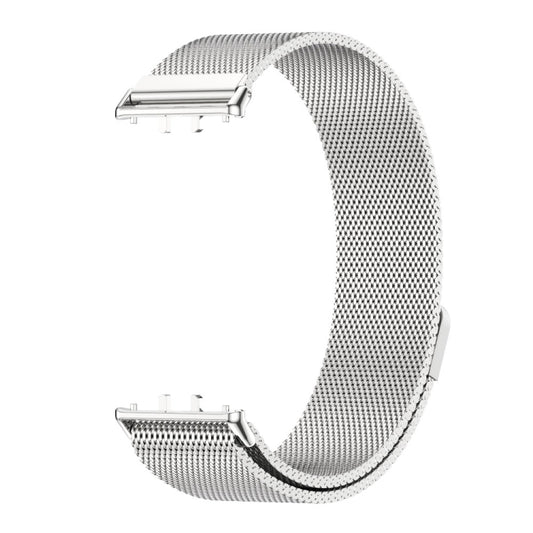 For Samsung Galaxy Fit 3 Mijobs Milan Magnetic Metal Watch Band(Silver) by MIJOBS