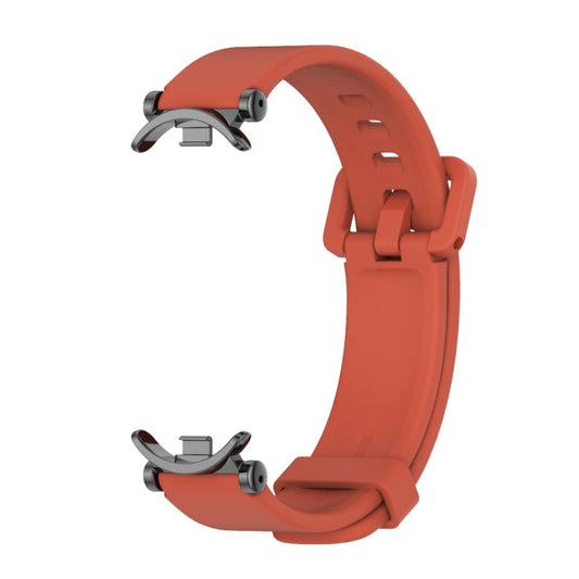 For Xiaomi Smart Band 10 / 9 / 8 Mijobs GT4 Silicone Breathable Watch Band(Orange Black) by MIJOBS