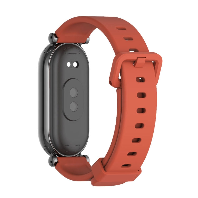 For Xiaomi Smart Band 10 / 9 / 8 Mijobs GT4 Silicone Breathable Watch Band(Orange Black) - Watch Bands by MIJOBS | Online Shopping UK | buy2fix