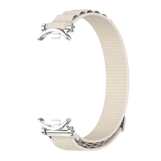 For Xiaomi Smart Band 10 / 9 / 8 Mijobs GT4 Nylon Breathable Watch Band(Grey Silver) by MIJOBS