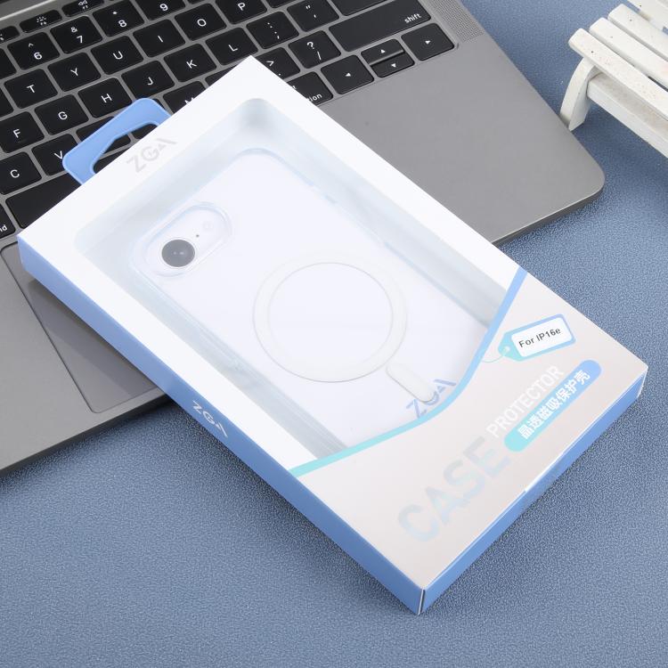 For iPhone 16e ZGA Magsafe Clear PC Hybrid TPU Phone Case(Transparent) - iPhone 16e Cases by ZGA | Online Shopping UK | buy2fix