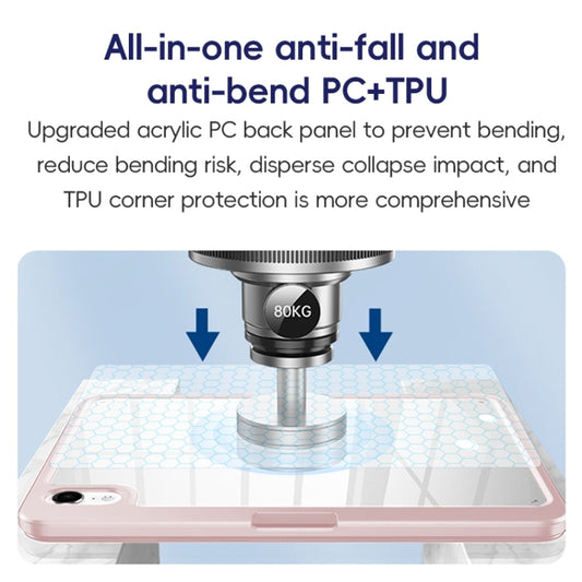 For iPad 2025 / 2022 ZGA Tri-Fold 360 Rotation Smart Leather Tablet Case(Black) by ZGA