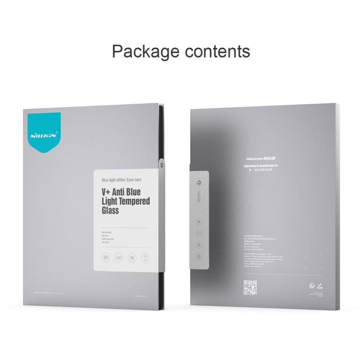 For iPad Pro 11 2025 / 2024 NILLKIN V+ Series Anti-Blue Light Tempered Glass Protective Film by NILLKIN