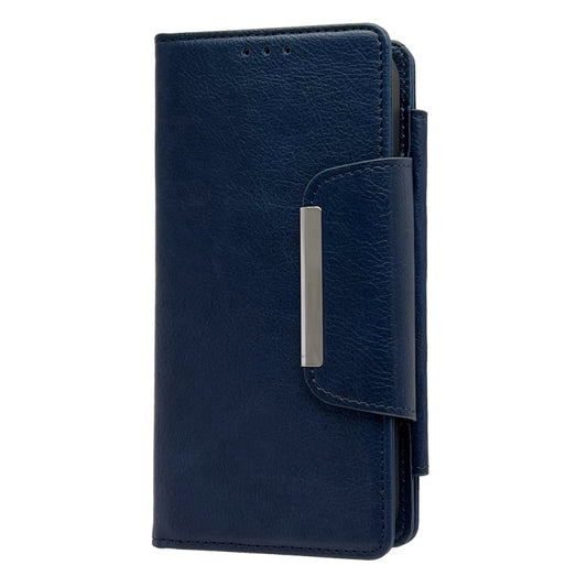For iPhone 16 Pro Max Multifunctional 7-Cards Wallet Leather Phone Case(Royal Blue) - iPhone 16 Pro Max Cases by buy2fix | Online Shopping UK | buy2fix
