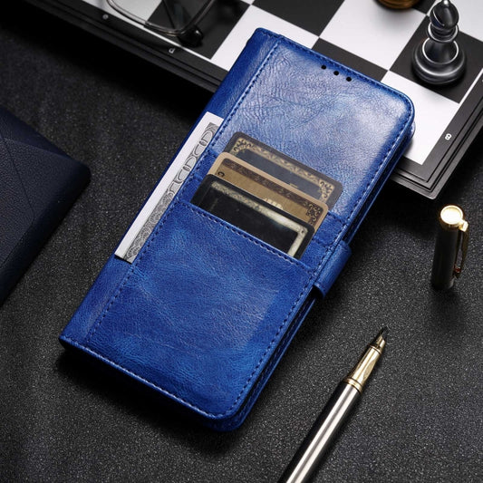 For Motorola Moto G Play 2024 Simple 6-Card Wallet Leather Phone Case(Blue) by buy2fix
