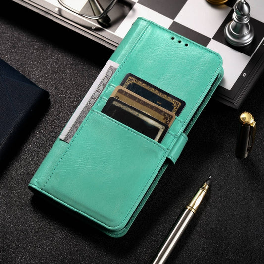 For Motorola Moto G Play 2024 Simple 6-Card Wallet Leather Phone Case(Green) by buy2fix