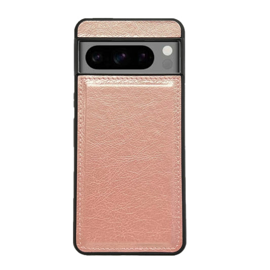 For Google Pixel 9 / Pixel 9 Pro Cowhide Texture Back Cover Phone Case(Rose Gold) by buy2fix