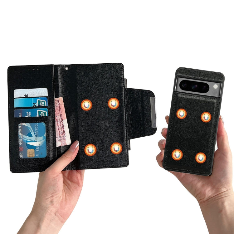 For Google Pixel 9 Pro XL Multifunctional 7-Card Wallet Leather Phone Case(Black) by buy2fix