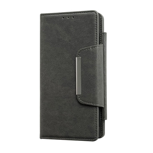 For Google Pixel 9 / Pixel 9 Pro Multifunctional 7-Card Wallet Leather Phone Case(Grey) by buy2fix