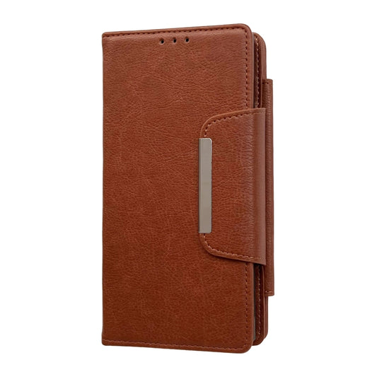 For Google Pixel 9 / Pixel 9 Pro Multifunctional 7-Card Wallet Leather Phone Case(Brown) by buy2fix