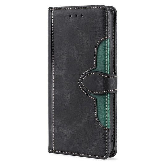 For Motorola Moto G Play 4G 2024 Skin Feel Magnetic Buckle Leather Phone Case(Black) by buy2fix