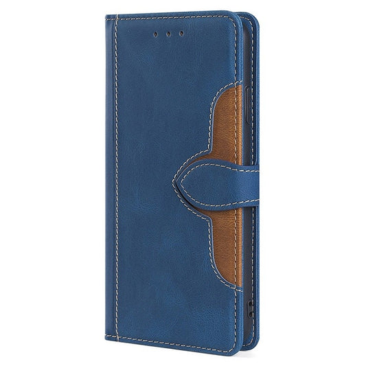 For Motorola Moto G Play 4G 2024 Skin Feel Magnetic Buckle Leather Phone Case(Blue) by buy2fix