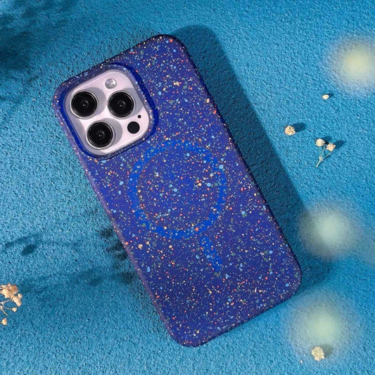 For iPhone 14 Colorful Frosted Magsafe PC Hybrid TPU Phone Case(Blue) by buy2fix