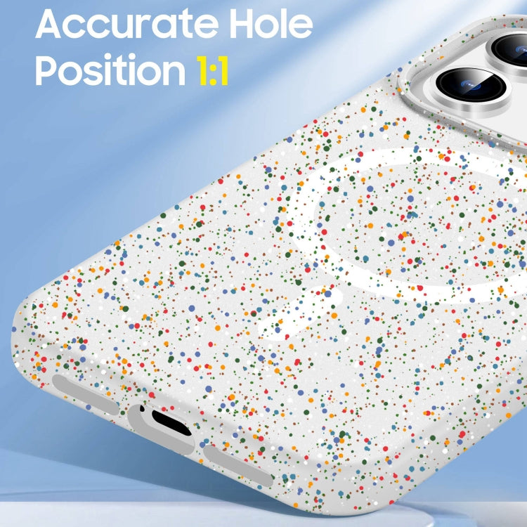 For iPhone 16 Plus Colorful Frosted Magsafe PC Hybrid TPU Phone Case(Blue) by buy2fix