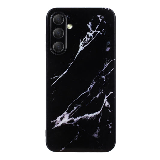 For Samsung Galaxy S24+ 5G IMD Marble Pattern TPU Phone Case(Black) by buy2fix