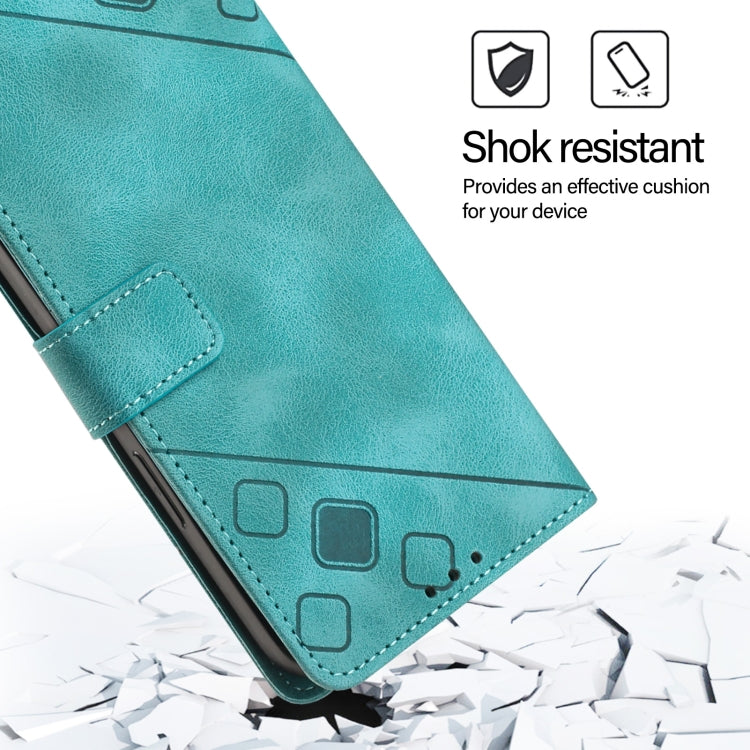 For Nothing CMF Phone 1 Skin-feel Embossed Leather Phone Case(Green) - Nothing Cases by buy2fix | Online Shopping UK | buy2fix