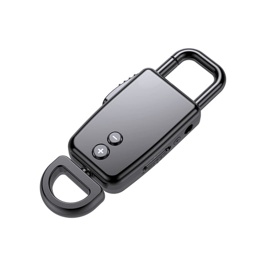 JNN S20 Zinc Alloy Keychain Voice Recorder, Memory:16GB(Black) by JNN