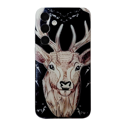 For Samsung Galaxy S24+ 5G Colored Drawing Pattern TPU Phone Case(Deer) by buy2fix