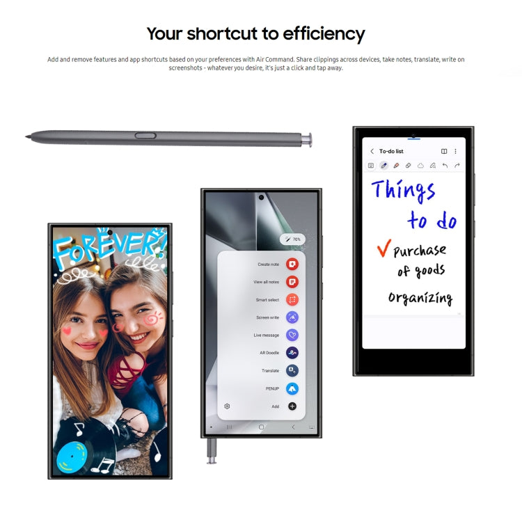 For Samsung Galaxy S24 Ultra 5G High Sensitivity Universal Capacitive Stylus Pen(Purple) by buy2fix