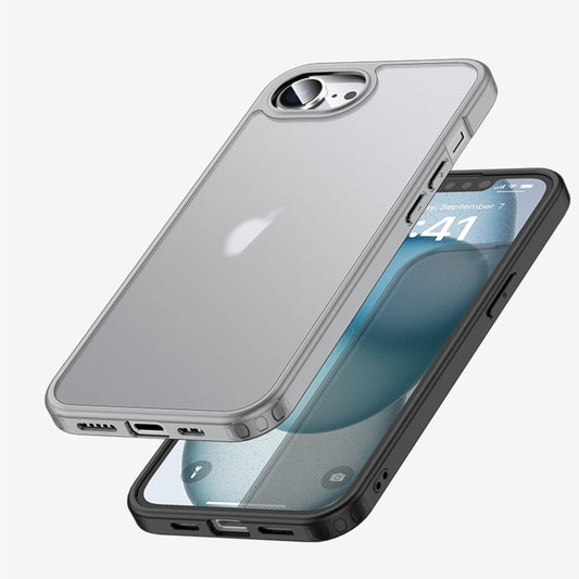 For iPhone 16e Armor Clear TPU Hard PC Phone Case(Clear) by buy2fix