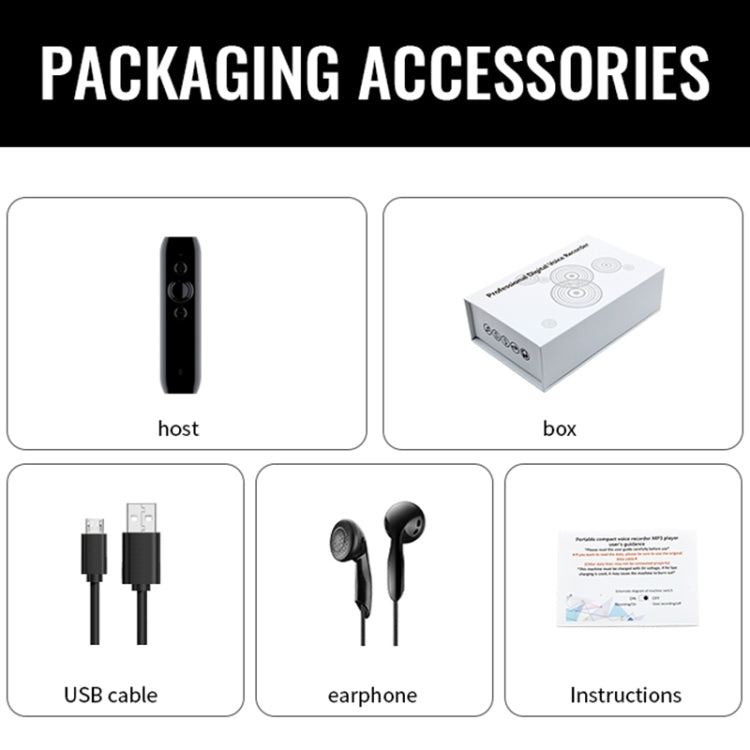 JNN L3 Bluetooth 4.2 Audio Receiver MP3 Player, Memory:8GB(Black) by JNN