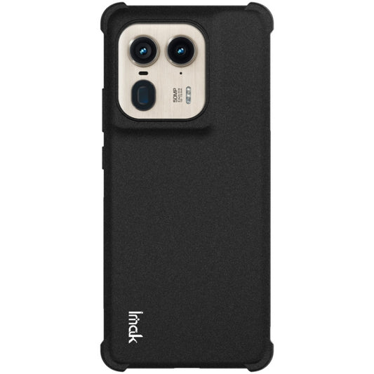 For Motorola Edge 50 Ultra 5G imak Shockproof Airbag TPU Phone Case(Matte Black) by imak