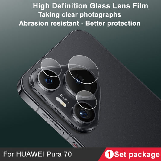 For Huawei Pura 70 IMAK Rear Camera Glass Lens Film, 1 Set Package by imak