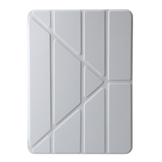 For iPad Air 11 2025 / 2024 TPU Deformation Flip Leather Tablet Case with Holder(Grey) by buy2fix