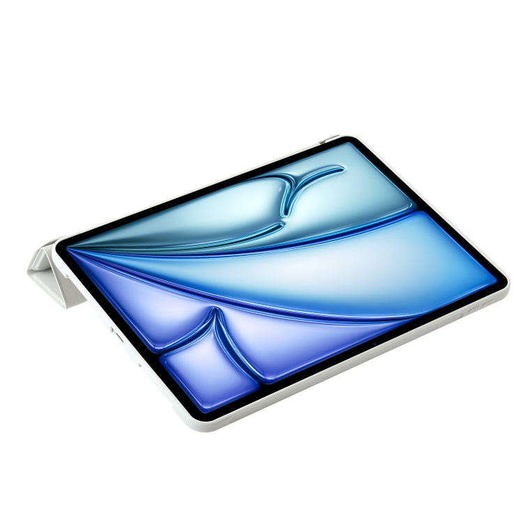 For iPad Air 13 2025 / 2024 TPU Deformation Flip Leather Tablet Case with Holder(Grey) by buy2fix