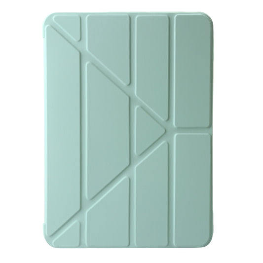 For iPad Air 13 2025 / 2024 TPU Deformation Flip Leather Tablet Case with Holder(Mint Green) by buy2fix