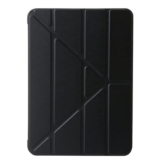 For iPad Pro 11 2025 / 2024 TPU Deformation Flip Leather Tablet Case with Holder(Black) by buy2fix