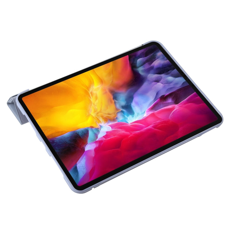 For iPad Pro 11 2025 / 2024 TPU Deformation Flip Leather Tablet Case with Holder(Purple) by buy2fix