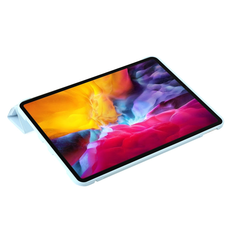 For iPad Pro 11 2025 / 2024 TPU Deformation Flip Leather Tablet Case with Holder(Sky Blue) by buy2fix