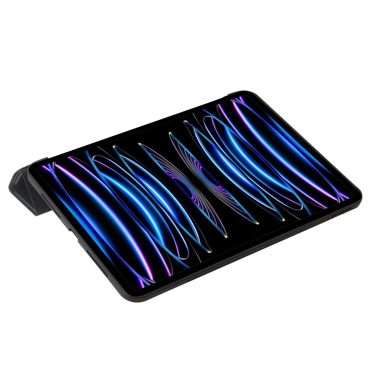 For iPad Pro 13 2025 / 2024 TPU Deformation Flip Leather Tablet Case with Holder(Black) by buy2fix