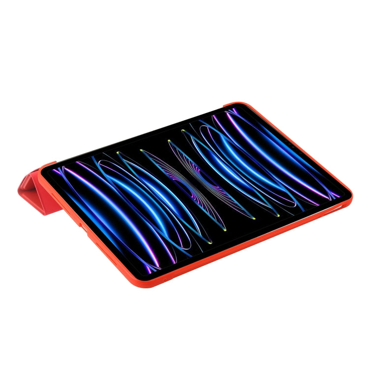 For iPad Pro 13 2025 / 2024 TPU Deformation Flip Leather Tablet Case with Holder(Red) by buy2fix